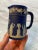 English Antique Wedgwood Royal Blue & White Cream Jasperware Jug For Sale - Image 3 of 8