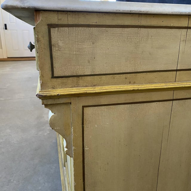 Wood 19th Century French Marble Countertop Sink Cabinet For Sale - Image 7 of 13