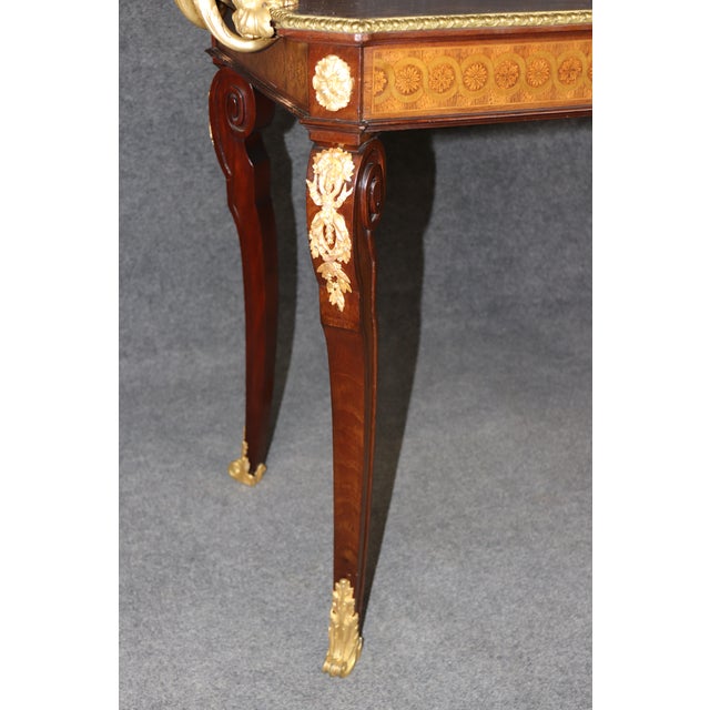 French Louis XV Gilt Bronze Inlaid Attributed Sormani Dessert Table For Sale - Image 10 of 10