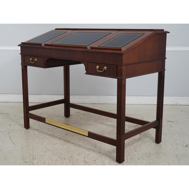 Age: Approx: 20 Years Old Details: Banker Or Architect’s Desk High Quality Construction Large Impressive Desk Nice Inlay...