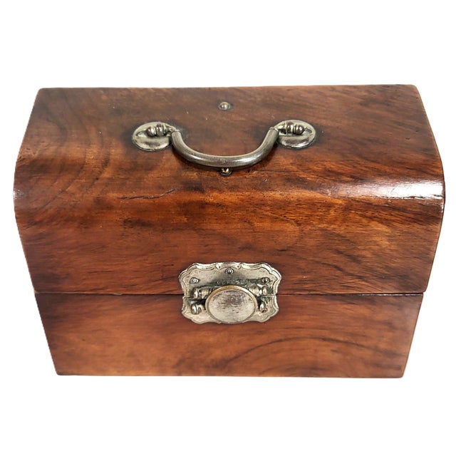 Antique English Mahogany 3 Bottle Box Gentleman's Spirit Decanter Caddy For Sale In New York - Image 6 of 15
