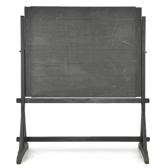 Wood Large Patinated Wooden Blackboard For Sale - Image 7 of 7