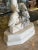 Late 19th Century Victorian Hand Carved Alabaster Table Lamb With Bird Motif For Sale In Minneapolis - Image 6 of 12