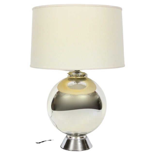 Mid-Century Modern 1960's Chapman Co. Mercury Ball Glass Table Lamp For Sale - Image 3 of 12