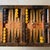 This backgammon table by designer Paul Evans, is made from patch worked copper with an enamel coating. The felt backed...