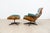 Wood Set of Vintage Lounge Chair with Ottoman in Avocado Green by Charles and Ray Eames for Herman Miller, 1970s For Sale - Image 7 of 18