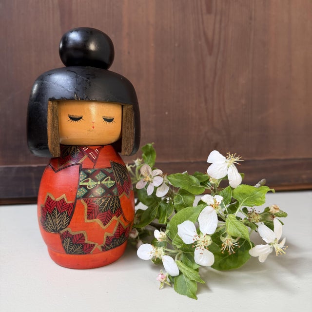 Black Vintage Gunma Kokeshi by Miyama Keiji, 1970s For Sale - Image 8 of 8