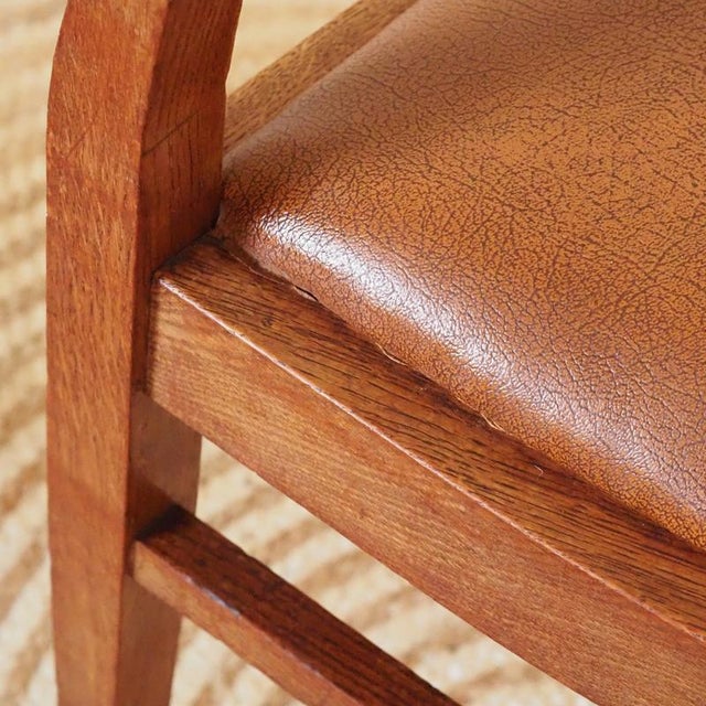 Art Deco Oak Armchair, 1925 For Sale - Image 14 of 15