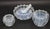 Exquisite and unique rare blue colour set of 3 vases attributed to Ercole Barovier using the Bullicante glass technique....