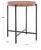 Industrial Azula Stone Top Accent Table in Burnt Orange / Black For Sale - Image 3 of 8