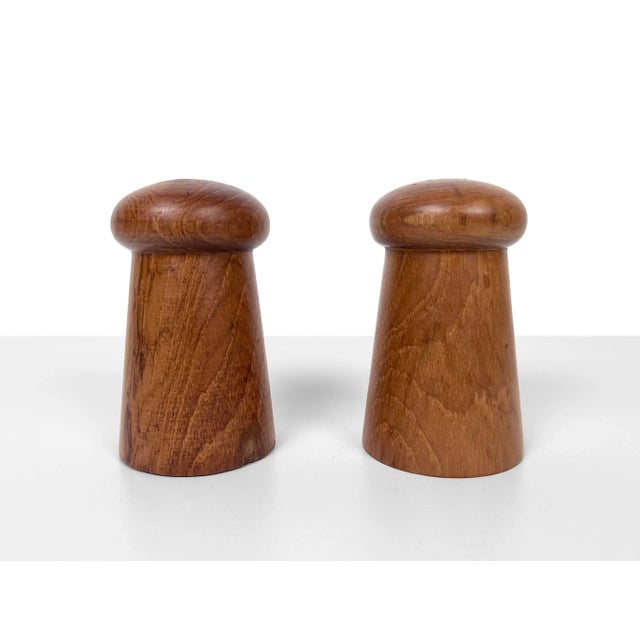 Danish Teak Salt and Pepper Shakers - Vintage For Sale - Image 9 of 9