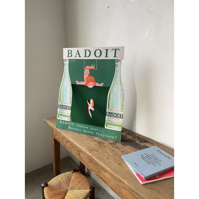 Badoit Advertisement on Cardboard, 1950s For Sale - Image 17 of 18