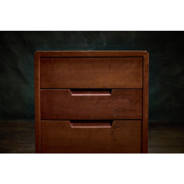 George Nakashima Late 20th Century Three-Drawer Pedestal Table by George Nakashima For Sale - Image 4 of 9