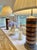 Turned Wood Barrel Form Table Lamps With Shades, Set of 2 For Sale - Image 9 of 18