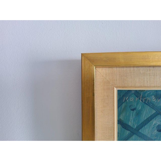 1960s Mid Century Modern Still Life Painting by Swedish Artist Gerhard Karlmark For Sale - Image 9 of 18