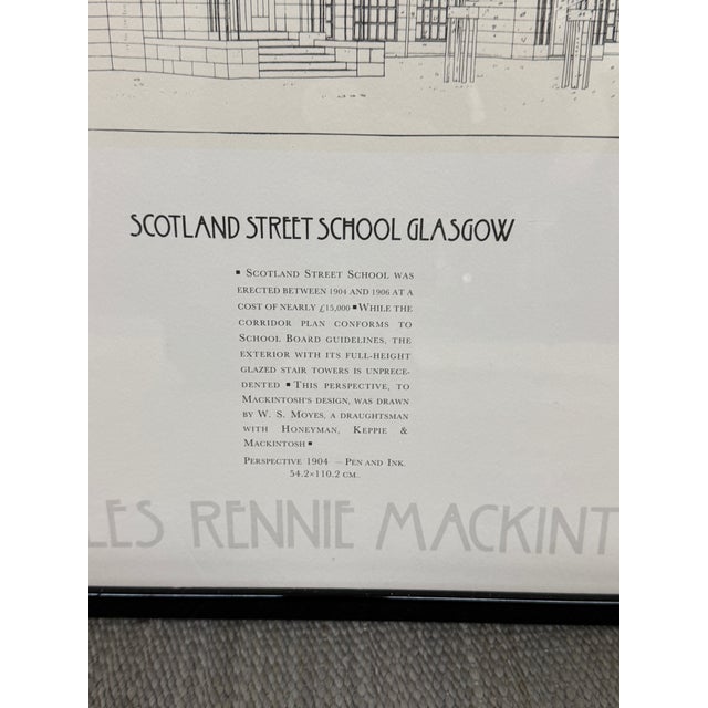 Charles Rennie Mackintosh Glasgow School of Art Poster Print, Frame For Sale - Image 10 of 12