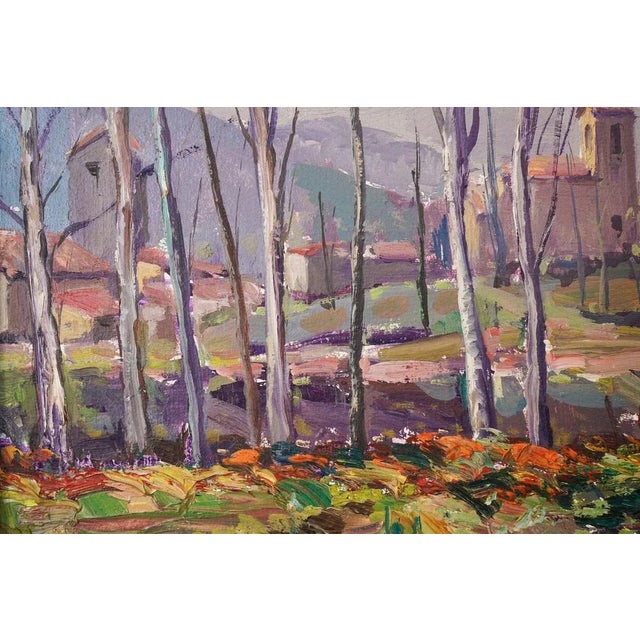 2010s Post Impressionist Artist, Landscape, Late 20th Century, Oil on Board, Framed For Sale - Image 5 of 10