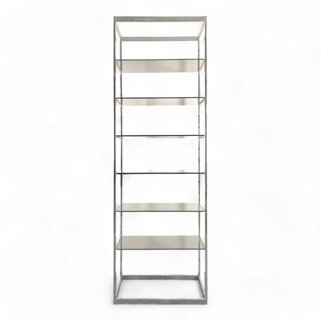 Shelf in Chrome and Smoked Glass from Roche Bobois For Sale - Image 9 of 9