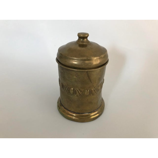 Rustic 19th Century Turkish Brass Storage Container For Sale - Image 3 of 5