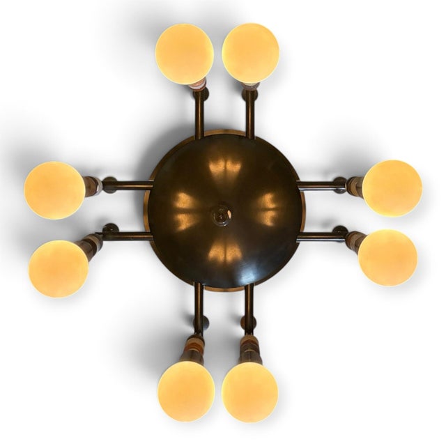 Bronze Apparatus Studio Talisman 8-Light Chandelier For Sale - Image 8 of 9