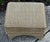 Ethan Allen Vintage Ethan Allen Skirted & Pleated Bottom Ottoman W/Herringbone Fabric For Sale - Image 4 of 12