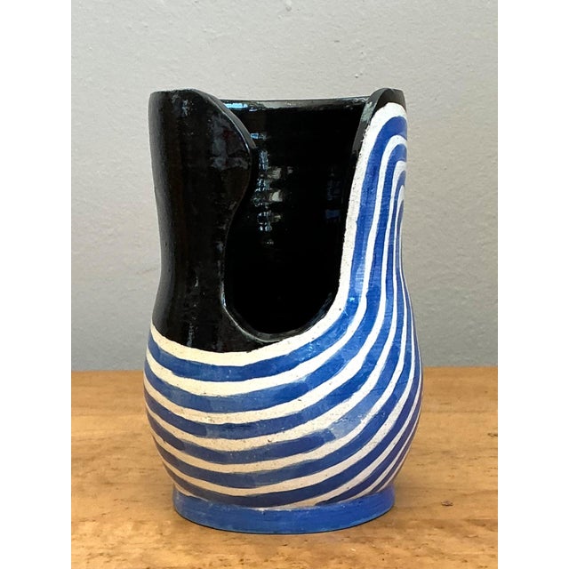 Vintage Abstract Studio Pottery Vase For Sale - Image 9 of 13