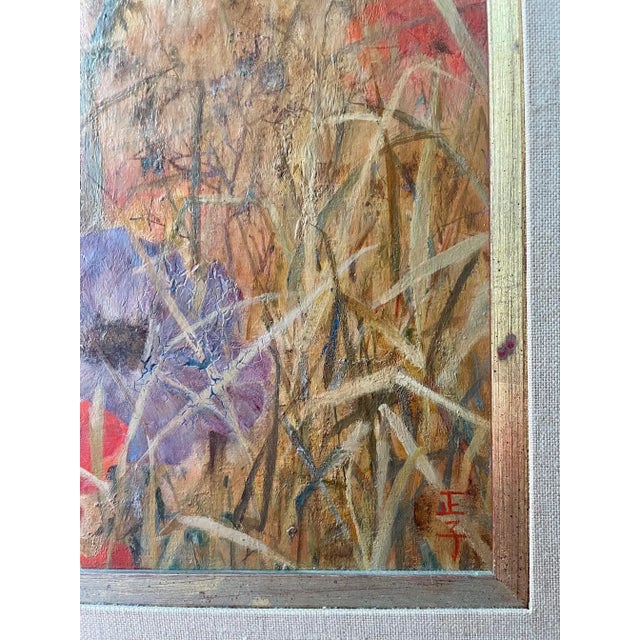 Wood Impressionist Flower Still Life Painting New Hope School. For Sale - Image 7 of 12