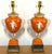 Late 18th Century Pair English Neoclassical Orange Ground Ashworth Ironstone Urns, as Lamps For Sale - Image 4 of 15