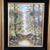 1970s R. Amutris Mid Century Modern Original Oil Painting Artist Signed River Forest Trees For Sale - Image 18 of 18