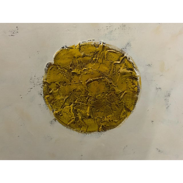 Mid-Century Modern Mid Century Geometric Abstract Impasto Painting For Sale - Image 3 of 9