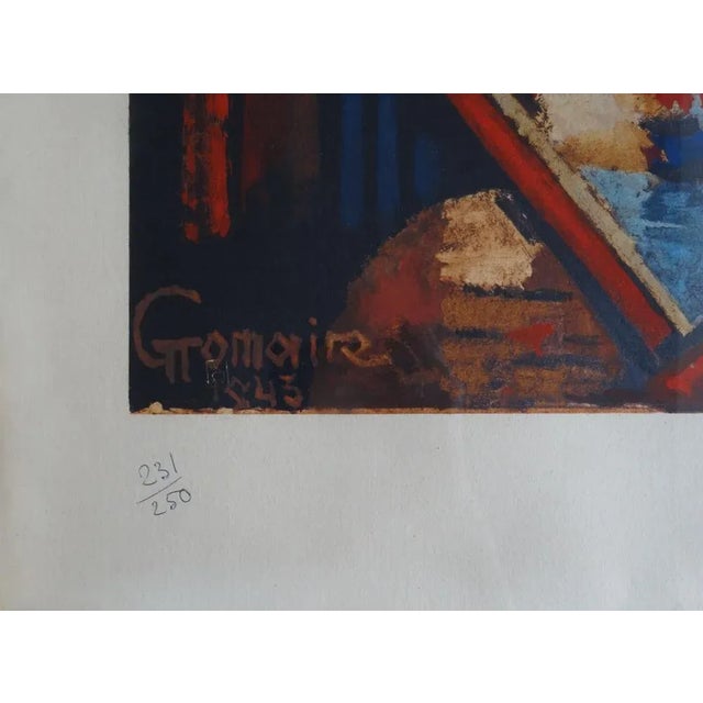 Modern Marcel Gromaire, The Painter, 1943, Lithograph For Sale - Image 3 of 4