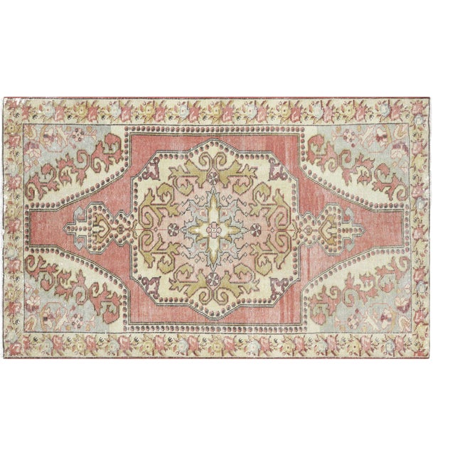1960s Turkish Oushak Rug For Sale