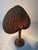 Italian Bamboo, Cane and Rattan Table Lamp with Fan-Shaped Shade in the style of Ingo Maurer, 1960s For Sale - Image 12 of 18