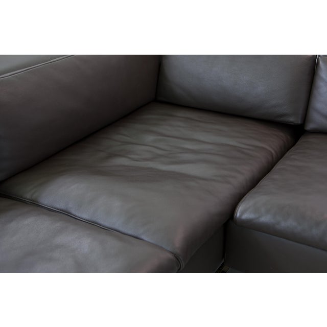 Shiva Corner Lounge Sofa in Leather Jean-Pierre Audebert for Jori, 2010s, Set of 2 For Sale - Image 9 of 14