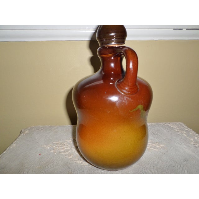 Art Nouveau Rare Antique Rookwood Pottery Signed Frederick Rothenbush Corn Design Jug For Sale - Image 3 of 11