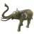 2000 - 2009 Hollywood Regency Large Scale Verdigris Bronze Elephant Sculpture For Sale - Image 5 of 10