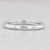 New 0.33ctw Diamond Wedding Band 14k White Gold Sz 6.5 Stackable Ring Art Carved For Sale - Image 4 of 9