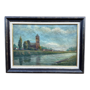 Early 20th Century English Oil on Canvas