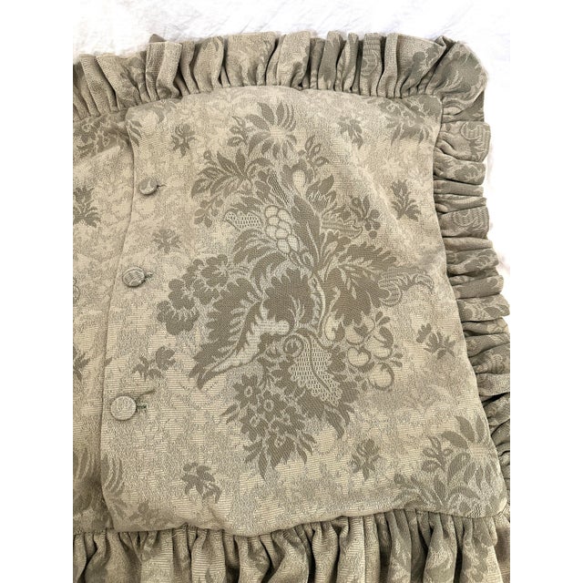 Ralph Lauren Pair of Ralph Lauren Style Ruffle Trimmed King Pillow Shams For Sale - Image 4 of 6
