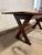 Antique 19th Century Farmhouse Rustic Style Trestle Base Solid Wood Dining Table For Sale In Washington DC - Image 6 of 18
