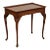 1980s Kindel Queen Anne Style Mahogany Tea Table For Sale