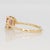 Pink Watermelon Tourmaline Ring With Natural Diamond Accents: Solid 14k Gold, 7x4.5mm, Size 6.75 For Sale - Image 8 of 8