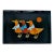 Classic Vintage Mid-Century Modern Couroc of Monterey, Ca Tray With a ‘Handkerchief Duck Trio’ With Hand Inlaid Wood, Brass, & Gingham/Dot Detailing For Sale
