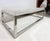 Bernhardt Artic Frame Solid Acrylic Ice Pattern Coffee Table on Stainless Steel Offered for sale is an ice-like solid...