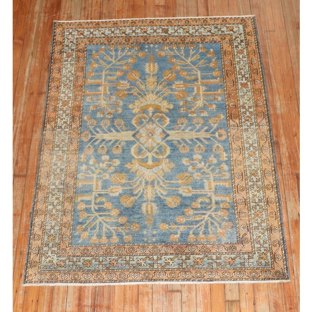 Early 20th Century Antique Persian Lilihan Rug - 3'7" x 4'11" For Sale - Image 5 of 9