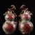 This striking vintage cloisonne enamel vase is finely modeled in the form of a double gourd, a traditional symbol of...