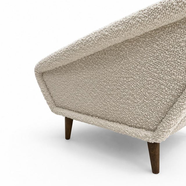 Textile Wool Armchairs in the Style of Gio Ponti, Set of 2 For Sale - Image 7 of 10