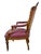 Vintage Renaissance Revival Carved Armchair With Burgundy Floral Upholstery For Sale - Image 16 of 18