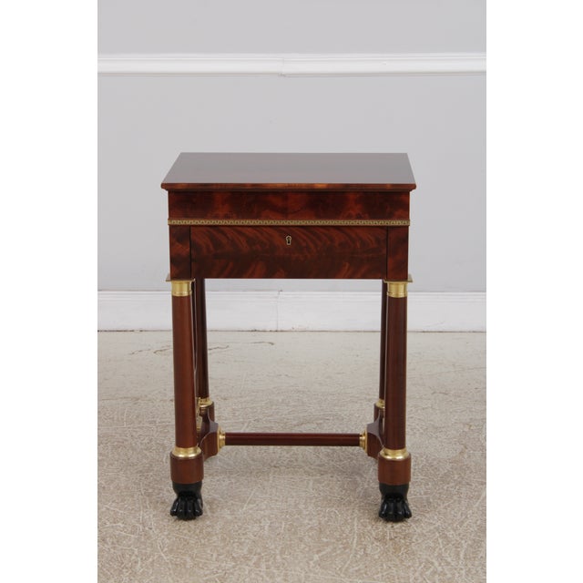Pair of Kindel Masterworks Winterthur Empire Mahogany Nightstands For Sale - Image 13 of 18