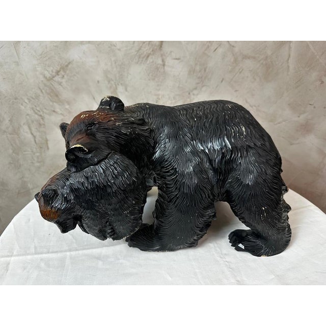 Japanese Wooden Bear, 1960s For Sale - Image 9 of 12